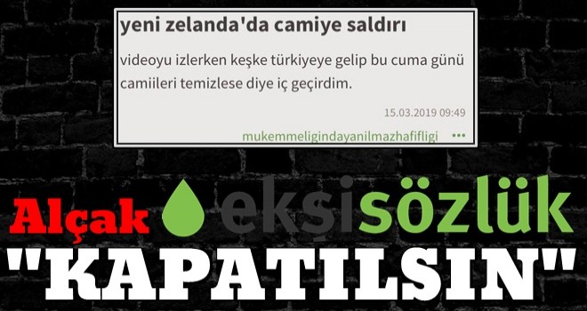 Yeni Zelanda olayÄ± sonrasÄ± EkÅi SÃ¶zlÃ¼k'te nefret sÃ¶zleri