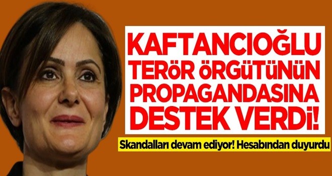 Canan KaftancÄ±oÄlu'ndan yeni skandal! TerÃ¶r Ã¶rgÃ¼tÃ¼nÃ¼n propagandasÄ±na katÄ±ldÄ±