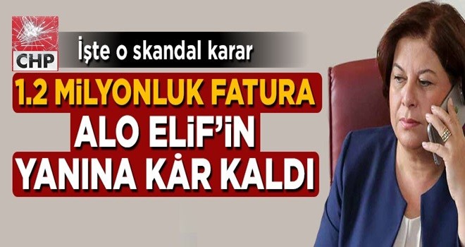 1.2 milyonluk fatura Elif DoÄan TÃ¼rkmen'in yanÄ±na kÃ¢r kaldÄ±