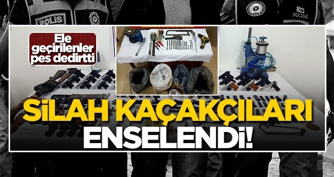 Diyarbakır'da silah kaçakçıları enselendi! Gözaltılar var