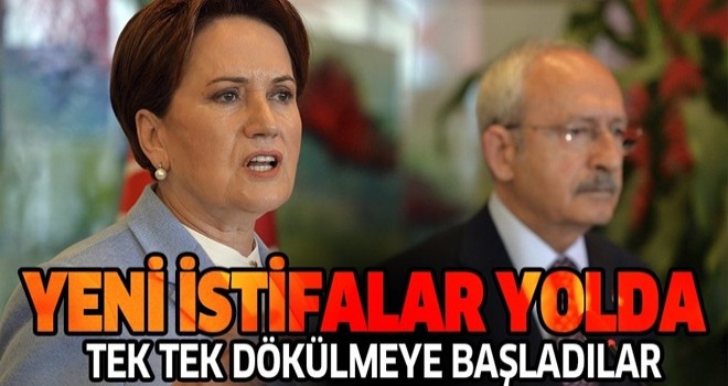 CHP ve İP'te çözülme sürüyor! Yeni istifalar yolda .