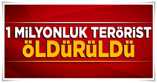 1 milyon ödüllü PKK'lı terörist öldürüldü