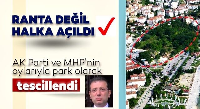 Ranta değil halka açıldı!