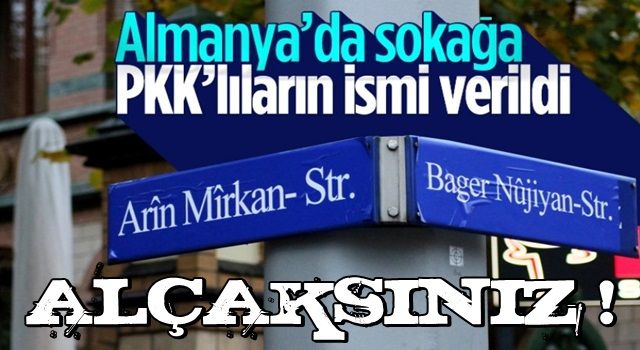 Almanya'da sokağa PKK'lıların ismi verildi