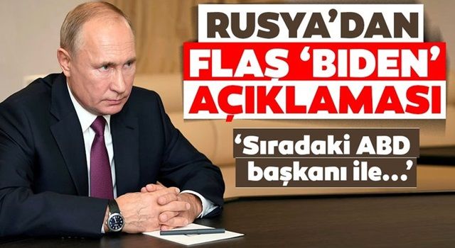 Rusya'dan Joe Biden açıklaması: "Sıradaki ABD başkanı ile..."