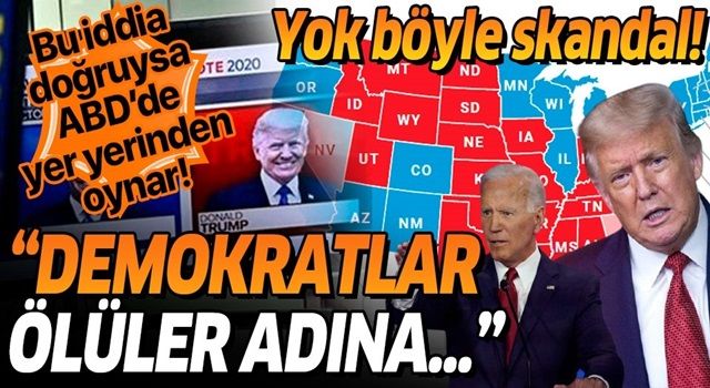 Trump taraftarlarından ABD'yi karıştıracak bomba iddia: Kayıtlarda ölü görülen isimler Biden lehine oy kullandı