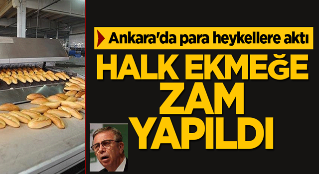 Ankara'da para heykellere aktı! Halk ekmek zamlandı