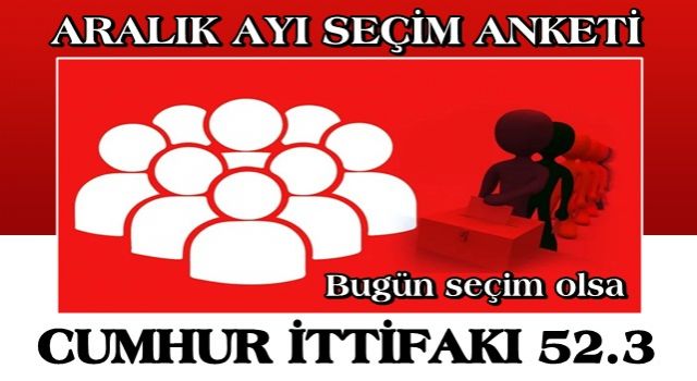 Aralık ayı seçim anketi sonuçları...