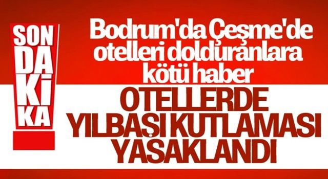 İçişleri Bakanlığı'ndan yılbaşı genelgesi