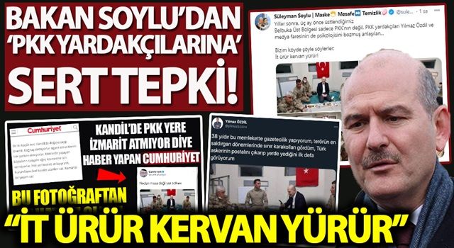 Bakan Soylu'dan Sözcü gazetesi yazarı Yılmaz Özdil ve Cumhuriyet Gazetesi'ne çok sert tepki!