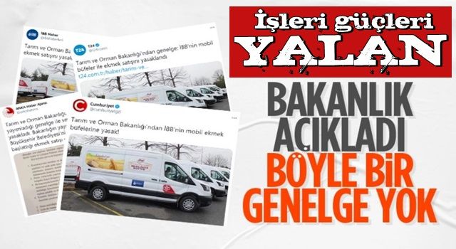 Tarım ve Orman Bakanlığı, 'İBB'nin mobil büfelerinin yasaklandığı' haberini yalanladı