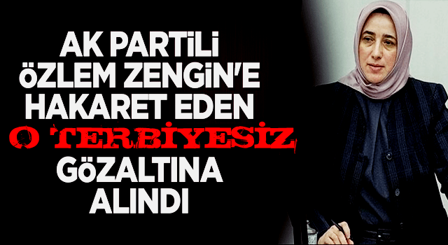 AK Parti Grup Başkanvekili Zengin'e hakaret eden terbiyesiz gözaltına alındı