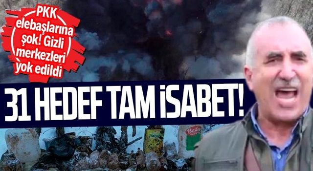 Terör örgütü PKK elebaşlarına şok! Gizli toplantı merkezi başlarına yıkıldı