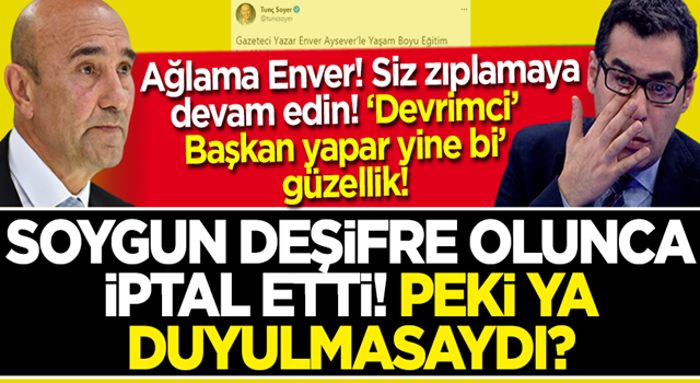 İzmir Büyükşehir Belediyesi, Enver Aysever'in ihalesini iptal etti