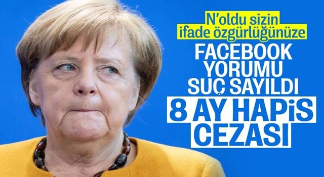 Almanya'da Angela Merkel'e hakaret eden kişiye 8 ay hapis