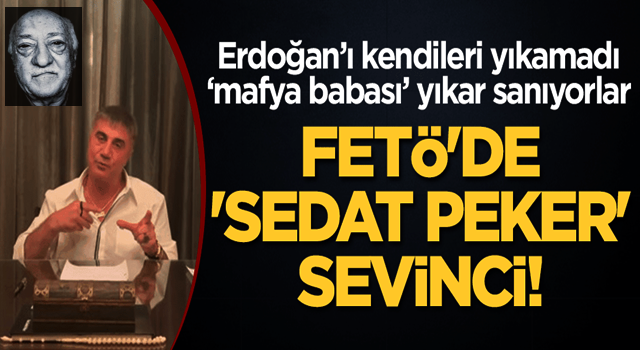 FETÖ'de 'Sedat Peker' sevinci!