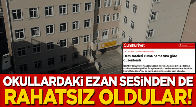 Bazı okullardan yükselen ezan sesi CHP yandaşı medyayı rahatsız etti! 'Okullarda ezan okunması hangi ihtiyacı karşılamaktadır?'