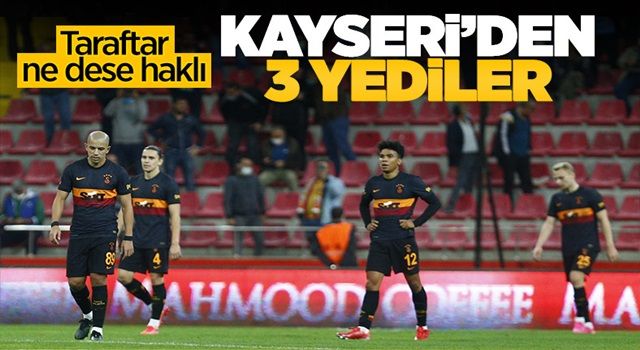 Galatasaray, Kayserispor'dan 3 yedi