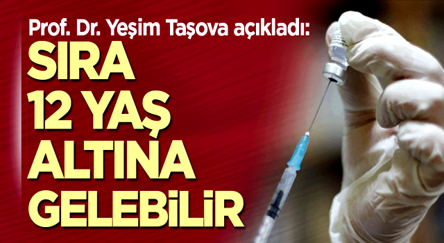 Prof. Dr. Taşova açıkladı: Sıra 12 yaş altına gelebilir