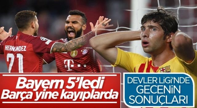 UEFA Şampiyonlar Ligi'nde gecenin sonuçları