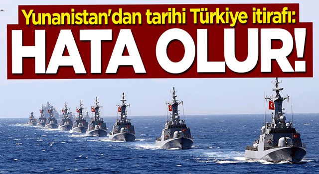 Yunanistan'dan tarihi itiraf: Türkiye ile yarışmamız hata olur