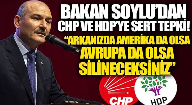 Bakan Soylu CHP ve HDP'ye Ağrı'dan seslendi: Arkanızda Amerika da Avrupa da olsa silineceksiniz