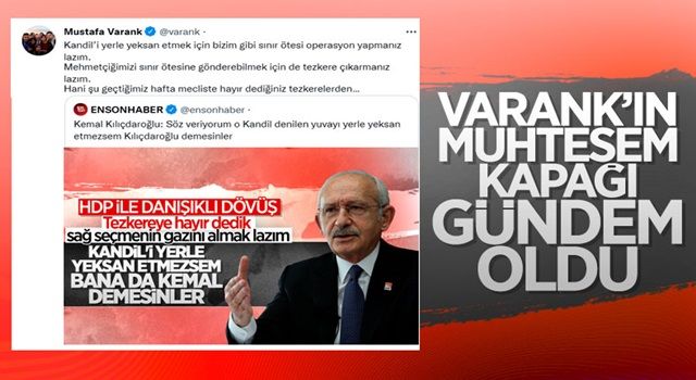 Mustafa Varank'tan Kılıçdaroğlu'na 'Kandil' cevabı