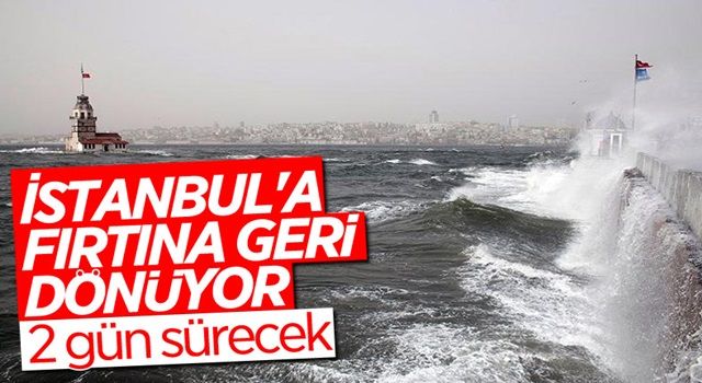 İstanbul'a fırtına uyarısı