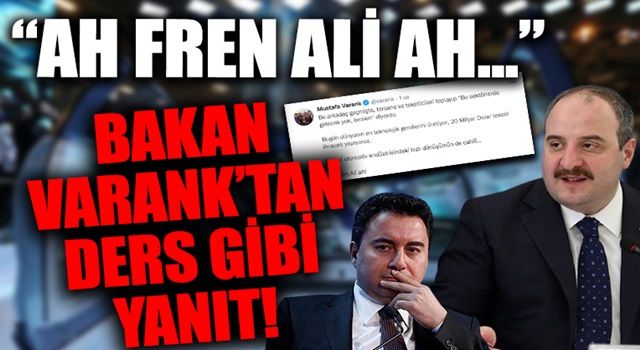 Bakan Varank'tan Ali Babacan'ın TOGG eleştirilerine sert tepki: Otomotiv endüstrisindeki hızlı dönüşümün de cahili