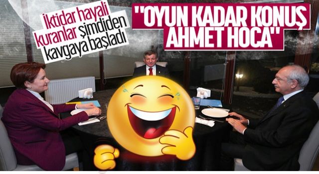 Ahmet Davutoğlu'nun Millet İttifakı'nın adı değişsin önerisine tepki