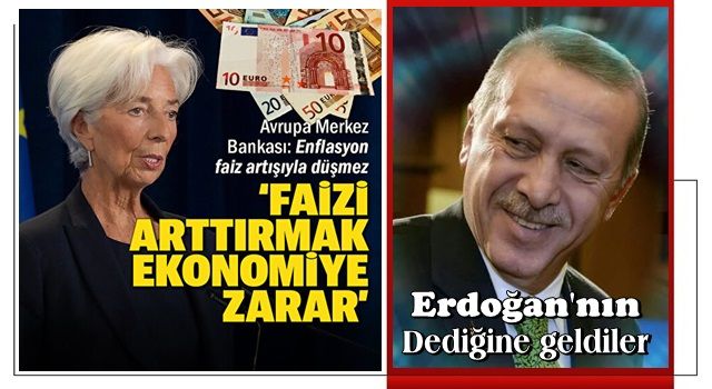 Avrupa Merkez Bankası Başkanı Lagarde: Faiz artırmak ekonomiye zarar verir