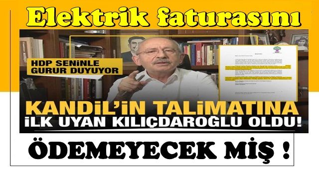 Kılıçdaroğlu&#39;nun fatura restine AK Parti&#39;den ilk cevap