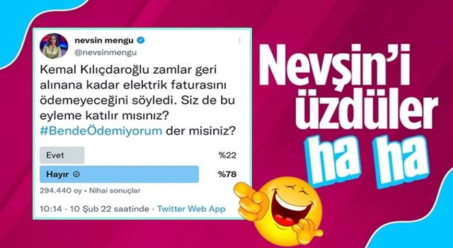 Nevşin Mengü'nün Kılıçdaroğlu anketi: Ezici çoğunluk 'hayır' dedi