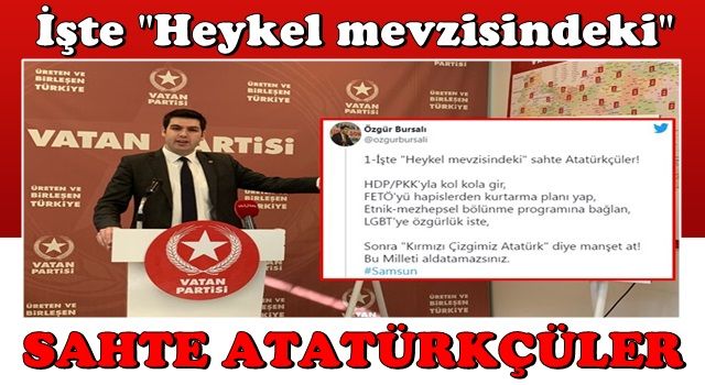 Özgür Bursalı açıkladı: Heykel mevzisindeki sahte Atatürkçüler