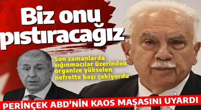 Doğu Perinçek'ten "ABD'nin kaos maşası"na sert sözler: Ümit Özdağ ateşle oynuyor, onu pıstıracağız