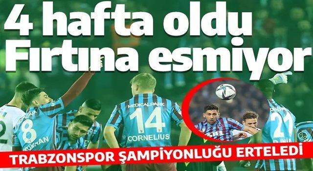Lider şampiyonluğu erteledi! Trabzonspor Karagümrük’e takıldı