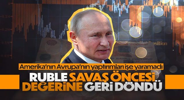 Rus rublesi, dolar karşısında kayıplarını telafi etti