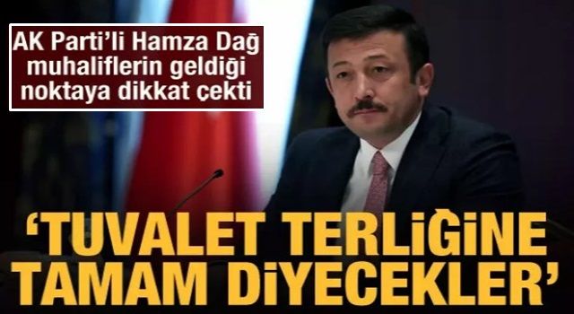 AK Parti'li Dağ'dan muhalefet 'Tuvalet terliği' tepkisi