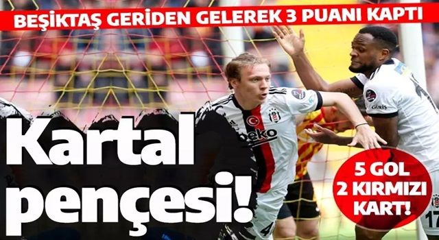 Beşiktaş, Kayserispor'u 3 golle mağlup etti