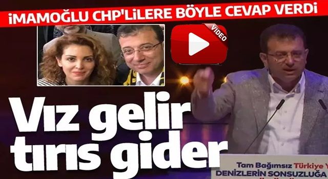 İmamoğlu kendisini eleştiren CHP'lilere böyle cevap verdi: Vız gelir, tırıs gider, umurumda değil