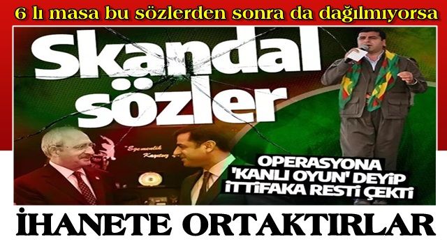 Selahattin Demirtaş'tan Türkiye için hadsiz sözler! Operasyona 'kanlı oyun' deyip ittifaka resti çekti