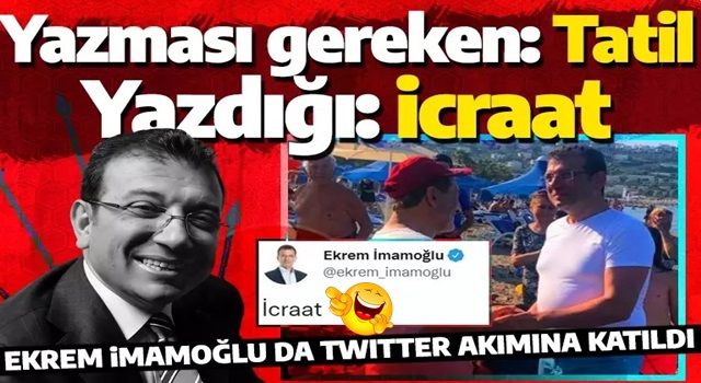 İmamoğlu'nun 'icraat' tweeti sosyal medyada dalga konusu oldu