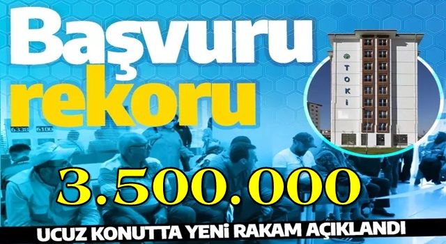 Sosyal konut projesinde başvuru sayısı 3 milyonu geçti