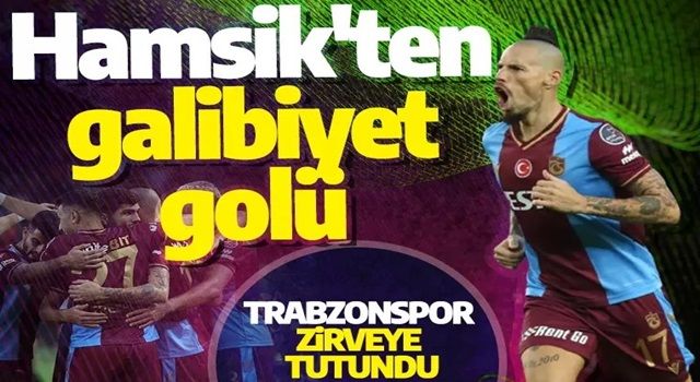 Trabzonspor galibiyet özlemini bitirdi: Bordo mavililerin tek gölü Hamsik'ten geldi