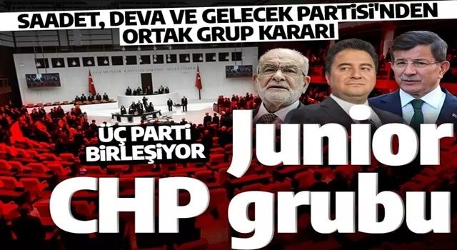 CHP listelerinden Meclis'e giren küçük ortaklardan yeni adım! Saadet, DEVA ve Gelecek Partisi ortak grup kurma kararı aldı!