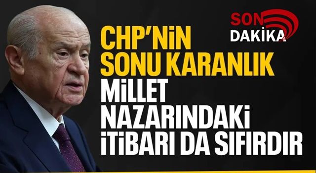 Devlet Bahçeli: Cumhuriyet Halk Partisi havlu atmıştır