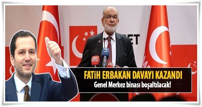 Fatih Erbakan Saadet Partisi'ne açtığı davayı kazandı