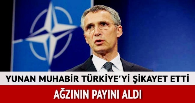 Yunan muhabirden Stoltenberg'e Türkiye şikayeti