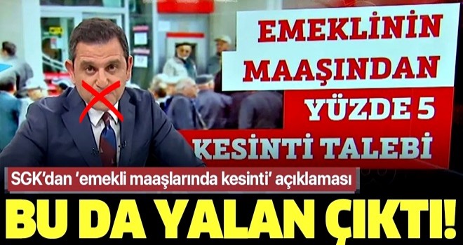 Fatih Portakal'ın emekli maaşlarından kesinti haberi yalan çıktı! SGK'dan