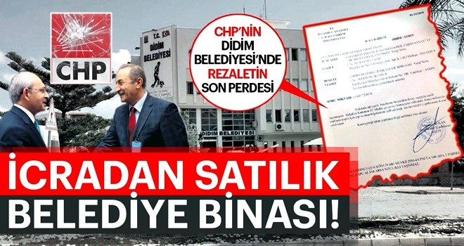 Didim belediye binası icradan satılık